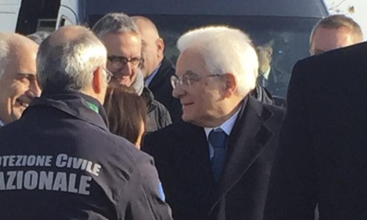 Mattarella agli sfollati di Porto Recanati: "Vi portiamo nel cuore"