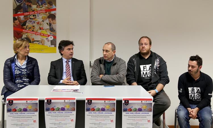 Unicam in trasferta a Civitanova presenta un Famofablab e un Coworking - FOTO