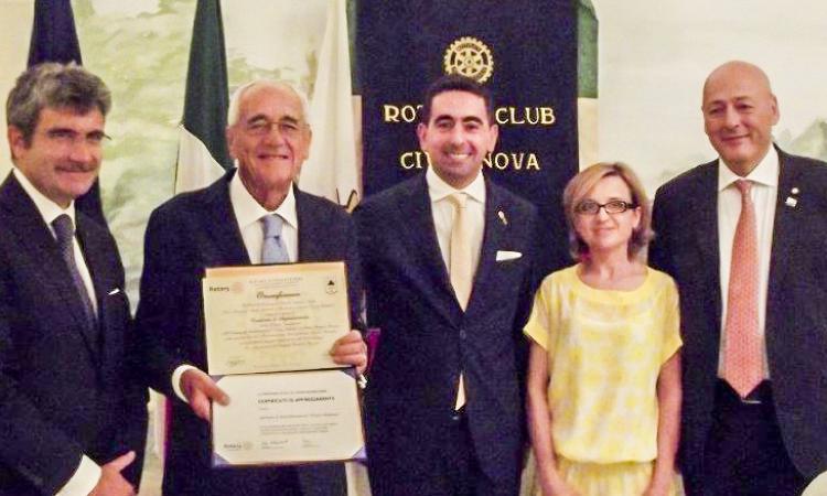 Al Santo Stefano il premio "Paul Harris Fellow" dal Rotary di Civitanova