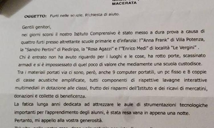Accorato appello del preside: "Dateci una mano. I ladri hanno preso tutto"