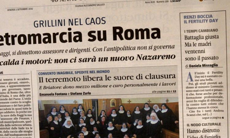 Il terremoto causa la diaspora delle suore di Sant'Angelo: la storia diventa un caso nazionale