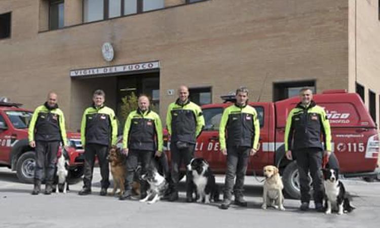 Gaston, Hero e Marley: partiti anche da Macerata i cani-eroi del terremoto