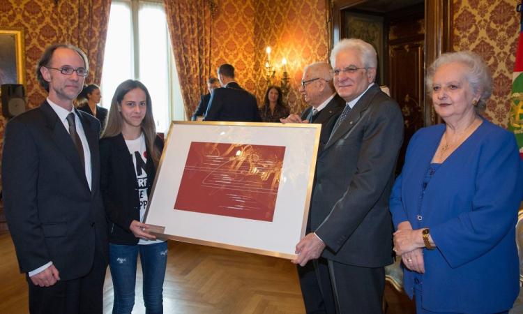 L'Orchestra dell'istituto comprensivo Lucatelli di Tolentino premiata al Quirinale da Mattarella