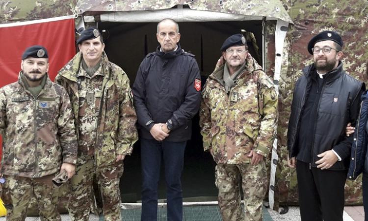 Sisma, a Tolentino l'ordine di Malta a disposizione della popolazione colpita