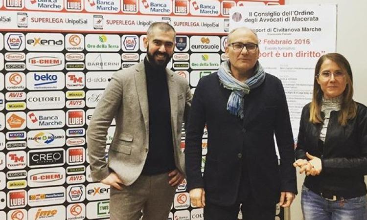 Ordine degli Avvocati, Lube Volley, Fiorentina e Overtime Festival in nome dell’etica sportiva