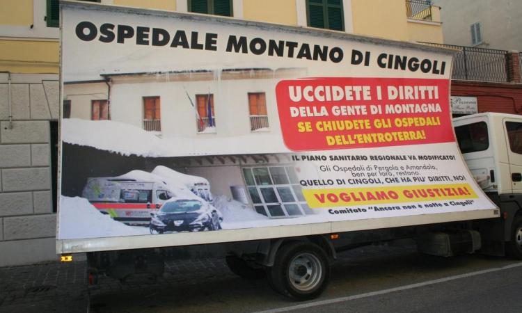 "Se chiudete l'ospedale di Cingoli uccidete i diritti della gente di montagna"