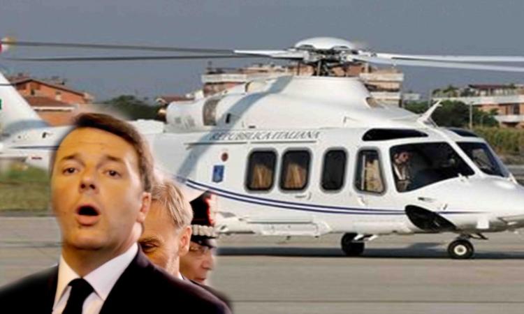 Avaria all'elicottero di Renzi dopo l'inaugurazione della superstrada