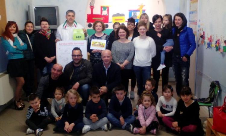 Primo defibrillatore in una scuola di Porto Potenza