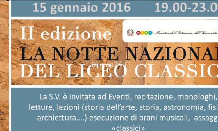 Oggi “La Notte nazionale del Liceo Classico” a Tolentino