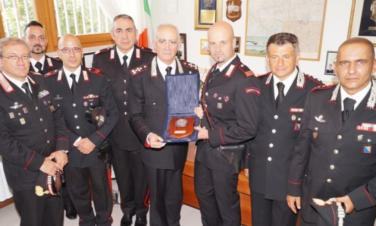 Il generale Del Sette in visita alle zone terremotate di Ussita e Visso