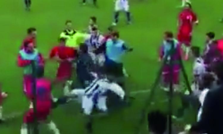 Maxi rissa durante Morrovalle - Folgore Castelraimondo: sanzioni risibili dal giudice sportivo