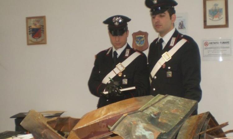 Ruba rame dalle grondaie: in manette un 35enne