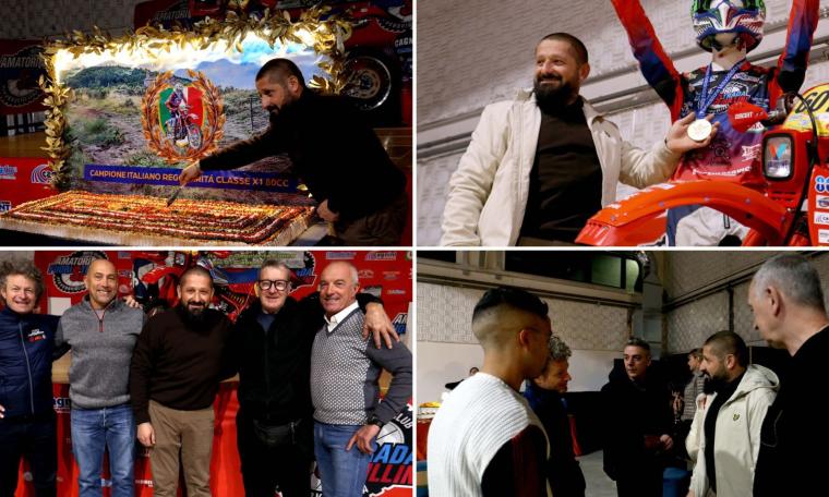 Fabrizio Cagnini campione italiano Regolarità 80 cc: megafesta a Valfornace (FOTO e VIDEO)