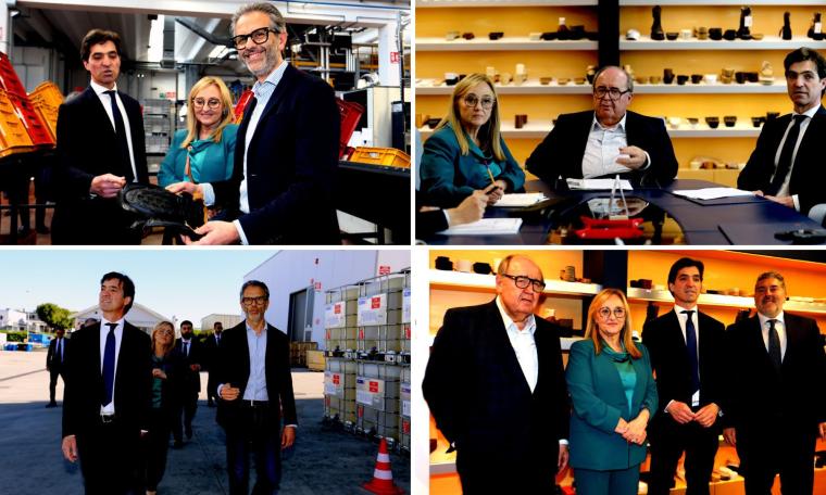 Crisi energetica e mercati, Albano e Acquaroli in visita da Eurosuole: "Istituzioni al fianco delle imprese" (FOTO e VIDEO)